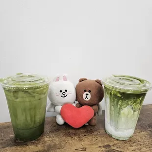 Ube matcha Latte and matcha latte!