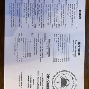 NEW menu 5/29