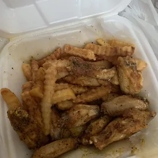 Lemon pepper wings combo