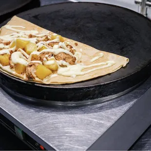 Chicken Pineapple  Crepe