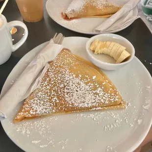 S&apos;mores crepe, Strawberries and Nutella Crepe