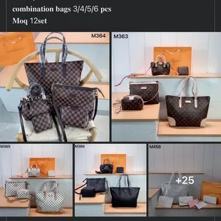 a selection of louis vuitton handbags