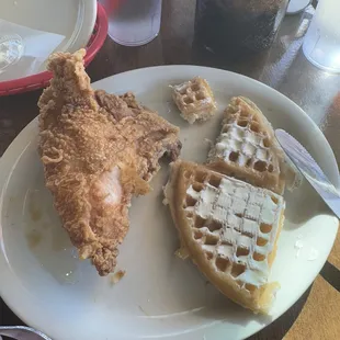 Chicken and waffles