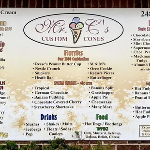 Current Menu