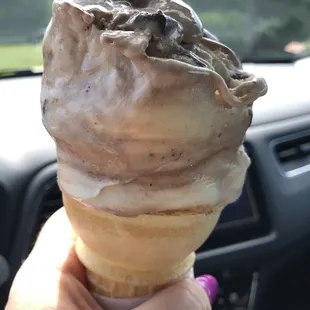 This is a small AFTER some was eaten and some melted!