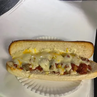 Large meatball sub