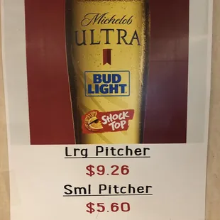 The beer prices