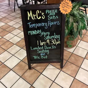 New hours