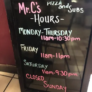 Their hours