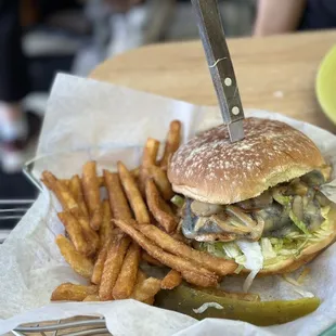 Mushroom burger