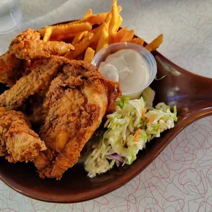 Crispy Honey Chicken Dinner.