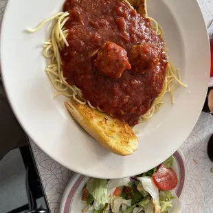 pasta with meatballs
