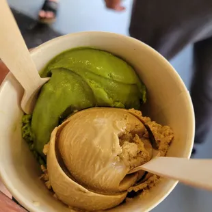 Matcha and cold brew