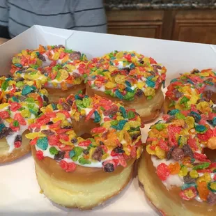 Fruity pebble doughnuts!