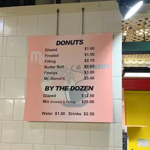 Donut Menu