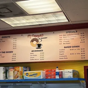 Menu prices as of April 2022