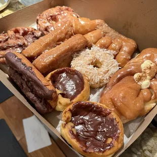 Recipient of this box of assorted donuts delighted.   Mission accomplished.