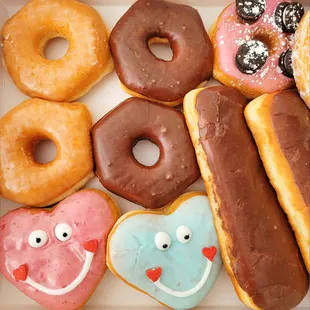 a variety of doughnuts