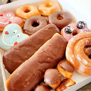a box of assorted donuts
