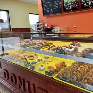 Inside. Variety of fun treats