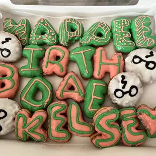 Custom donuts for my birthday!