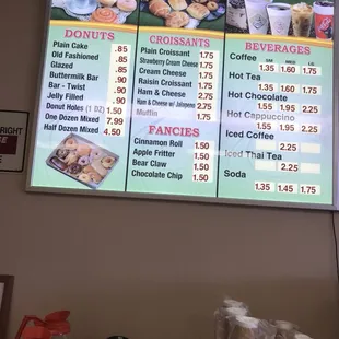 New menu