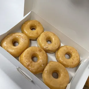 1/2 dozen plain glazed