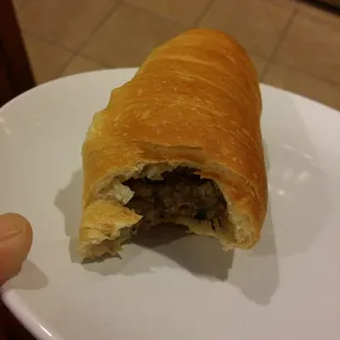 Inside view of boudain kolache