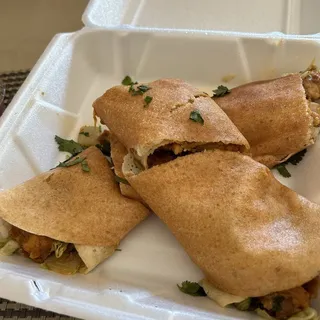 Curried Chicken Dosa