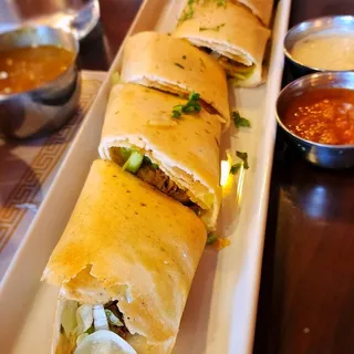 Curried Lamb Dosa