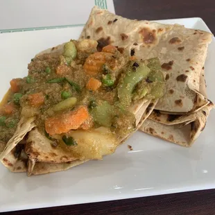 Look at those brightly colored vegetables in the Veg Kurma
