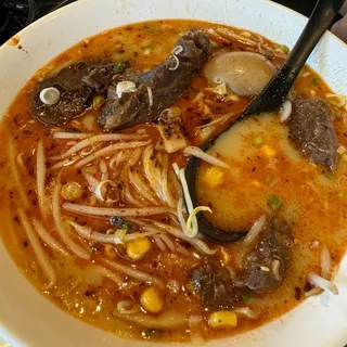 Spicy angus beef ramen