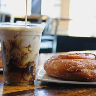 fall special: cinnamon roll cold brew