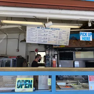 a man behind the counter