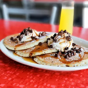Choc Chip Pancakes