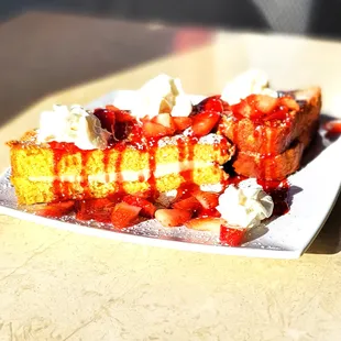 A Sweet way to start the morning - Stuffed French toast and a side of sunshine!