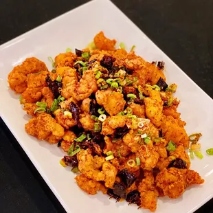 Chili-Fried Diced Chicken()