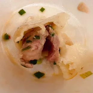 The fry dumpling is raw