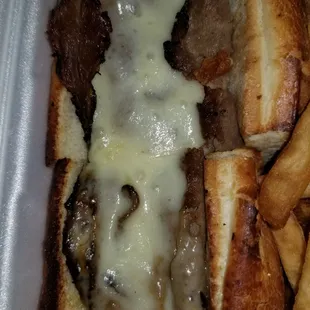 Beef Dip Sandwich with provolone