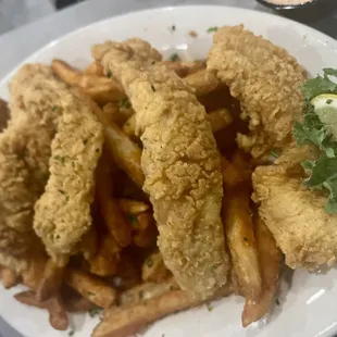 Fried shrimp platter
