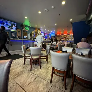 Inside the restaurant