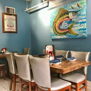 Upstairs dining area