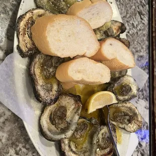 Charbroiled oysters