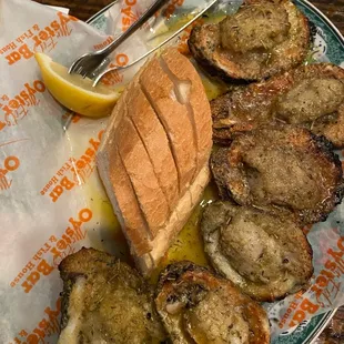 Chargrilled oysters