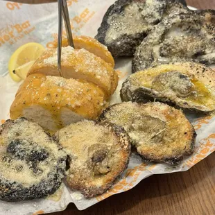 Chargrilled oysters