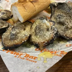 Charbroiled oysters