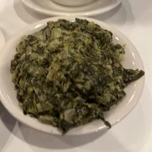 Creamed spinach