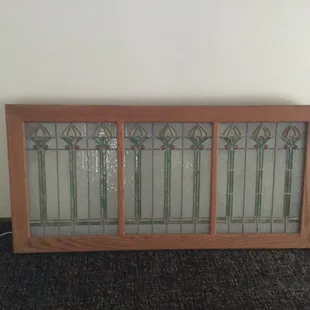 Customer made stained glass hanging and wanted to brighten it up.