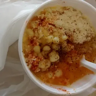 Their corn in a cup is simply delicious.