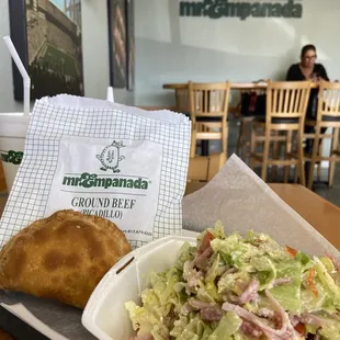 The Combo#5- an empanada and salad of your choice| Mr. Empanada | Dec 3, 2021| South Tampa FL
